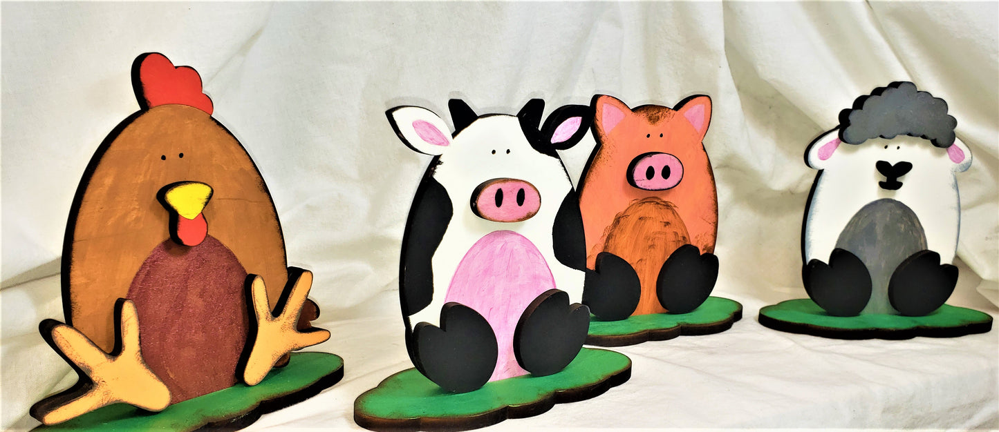 Farm Animal Shelf Sitters