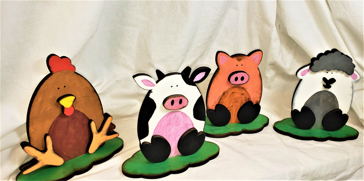 Farm Animal Shelf Sitters
