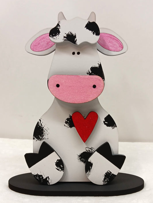 Holstein Cow Shelf Sitter