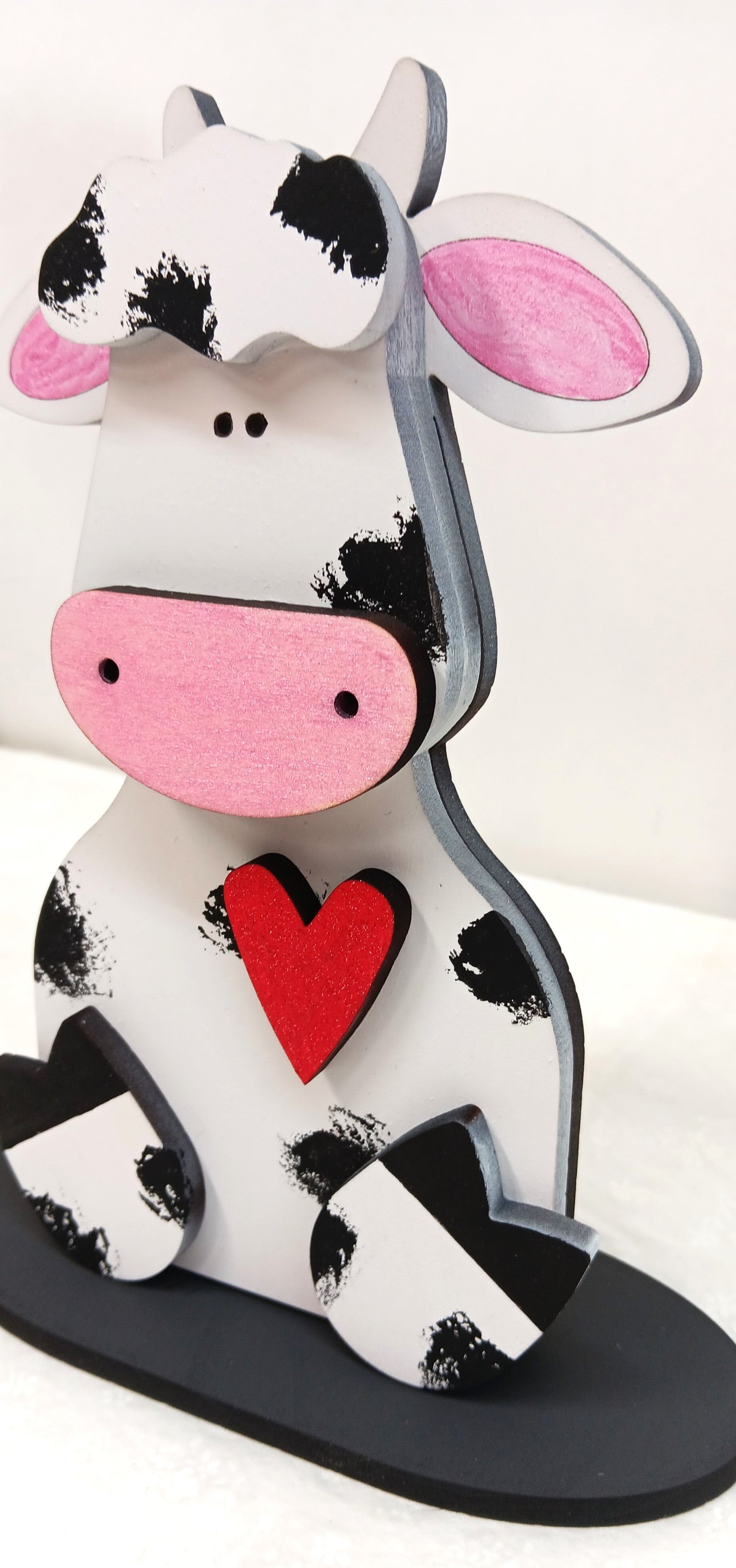 Holstein Cow Shelf Sitter
