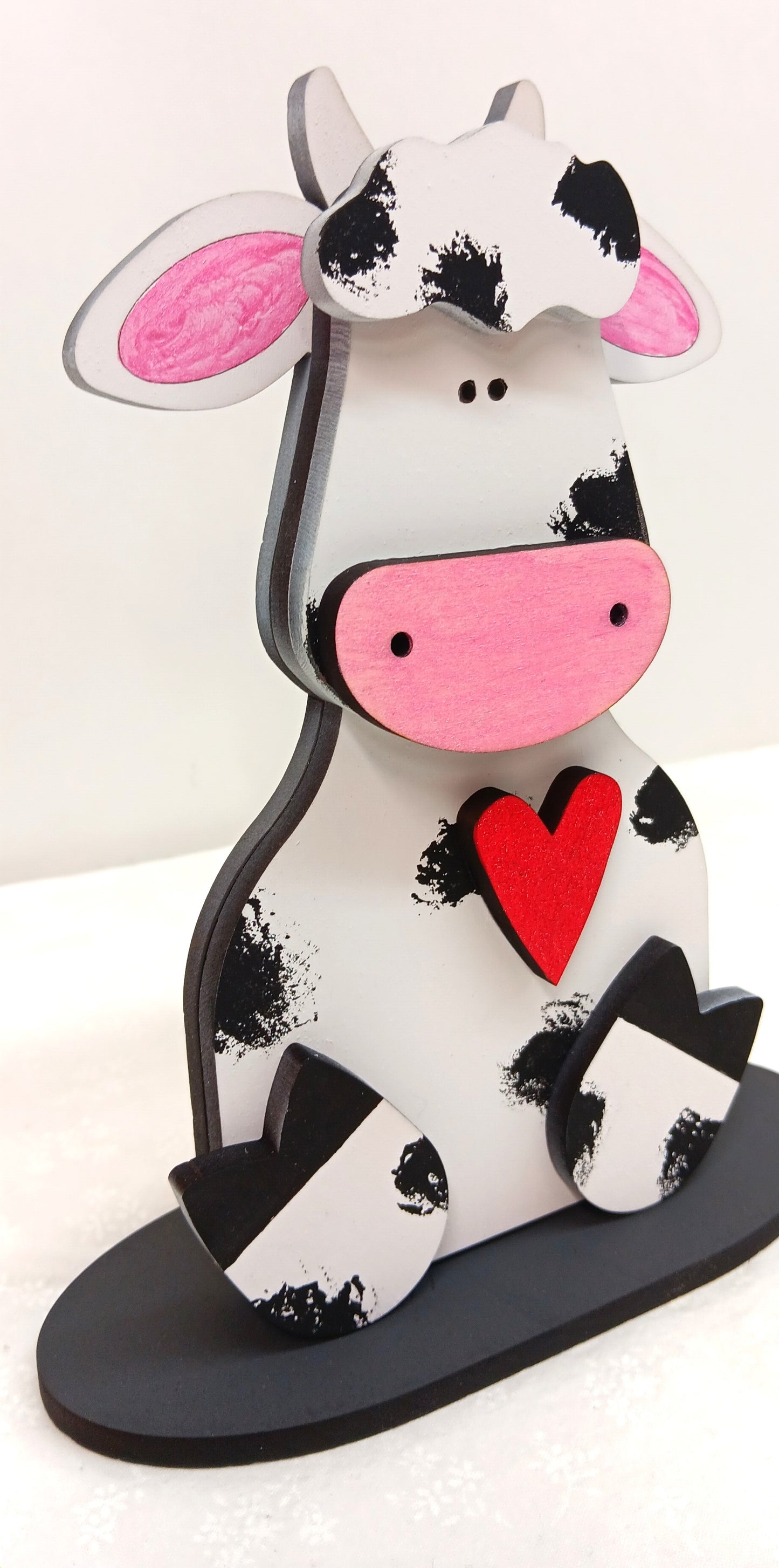 Holstein Cow Shelf Sitter