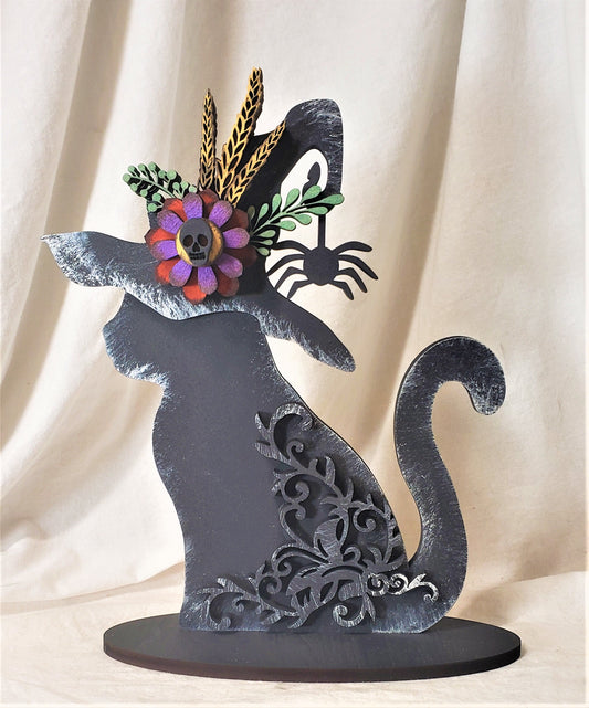 Black Cat Halloween Decor