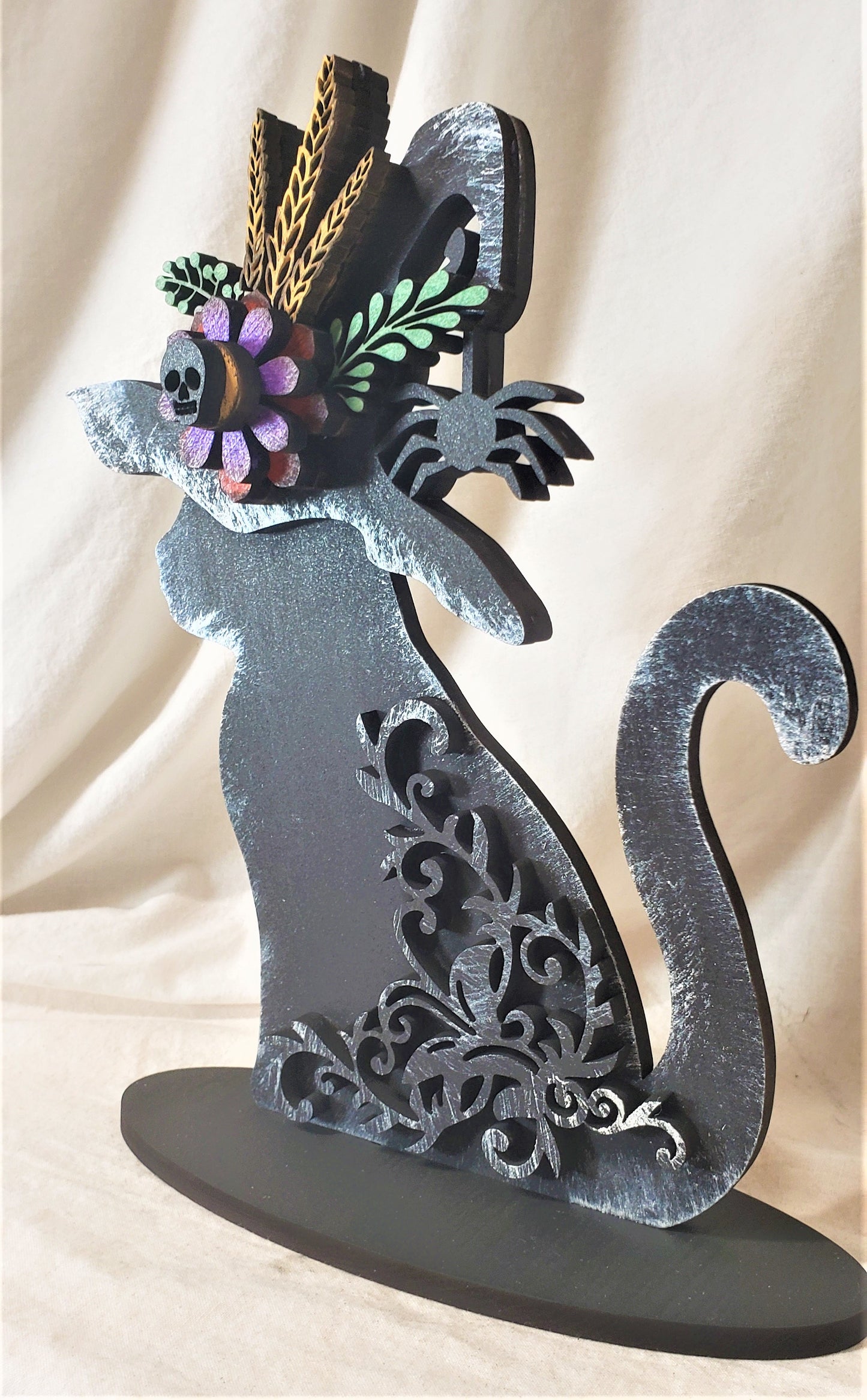 Black Cat Halloween Decor