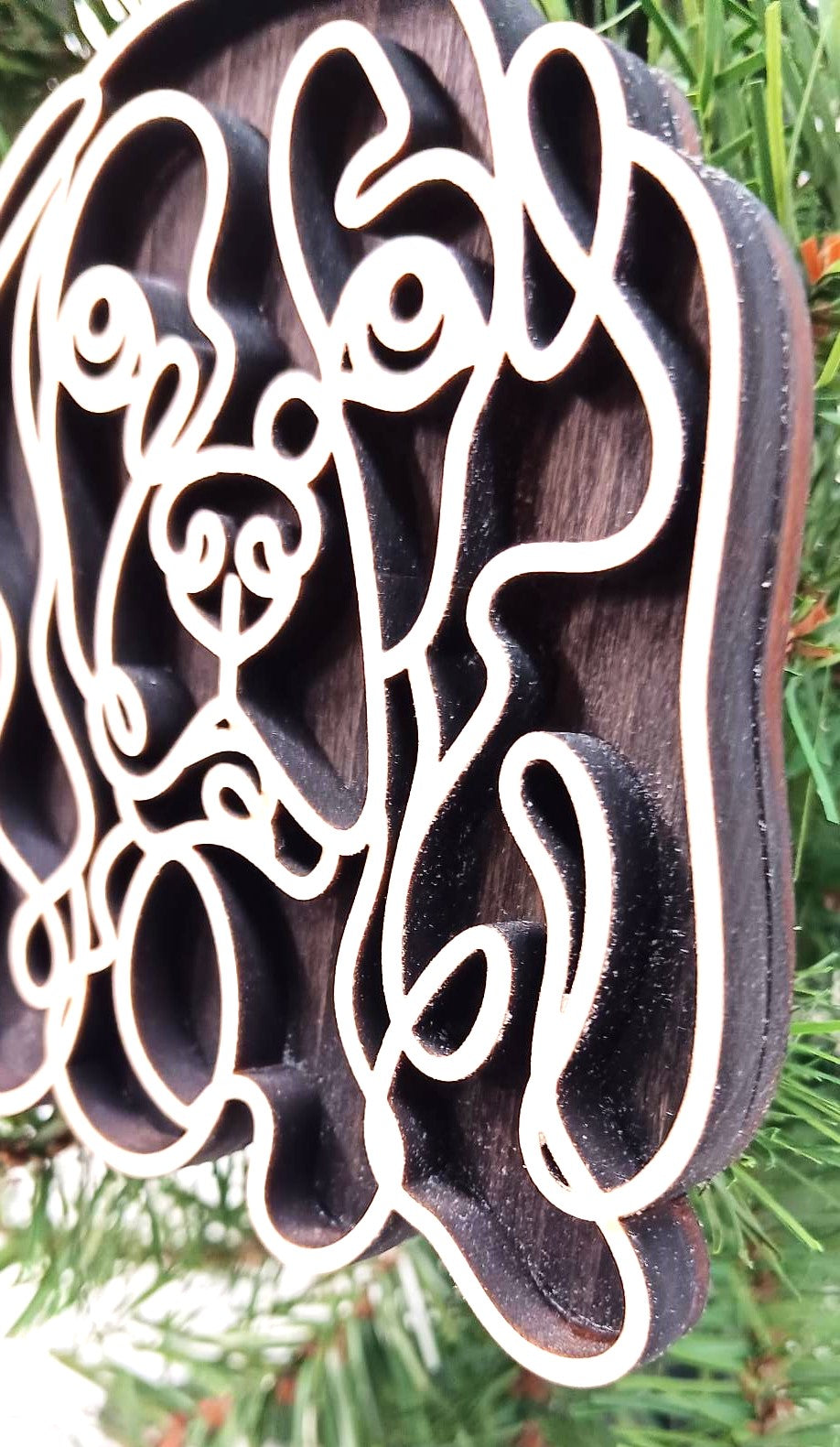 Cocker Spaniel Line Art Ornament