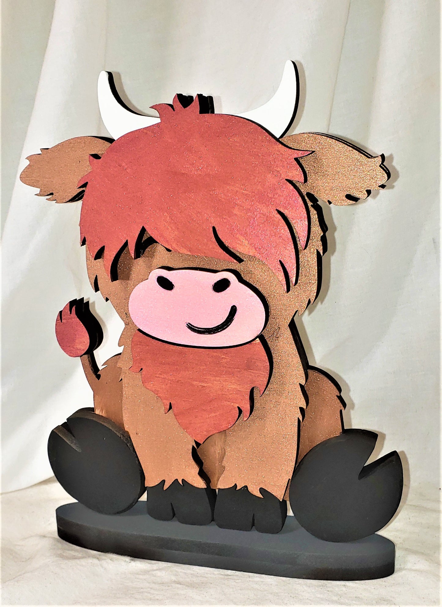 Highland Cow Shelf Sitter