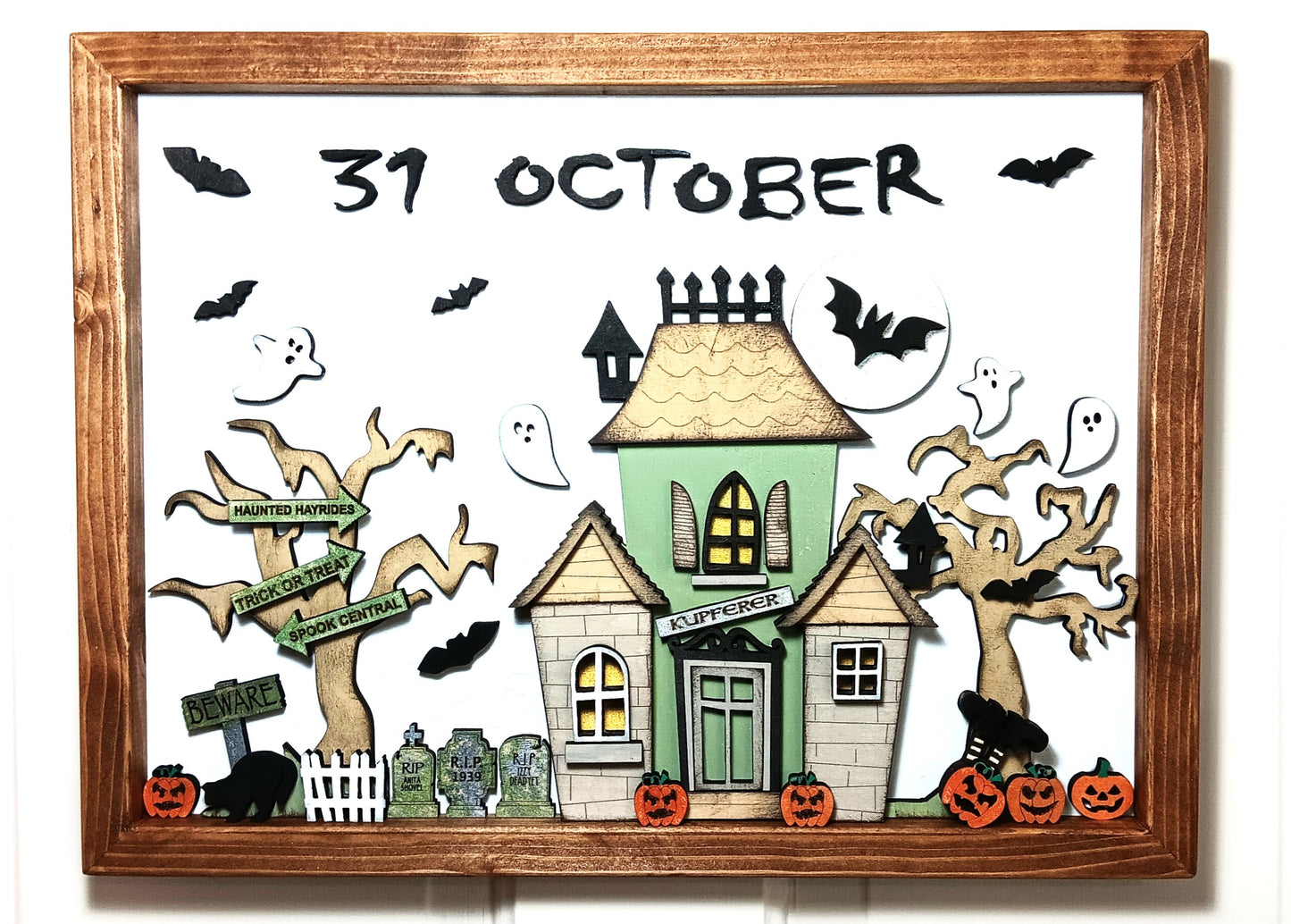 Haunted House Halloween Sign