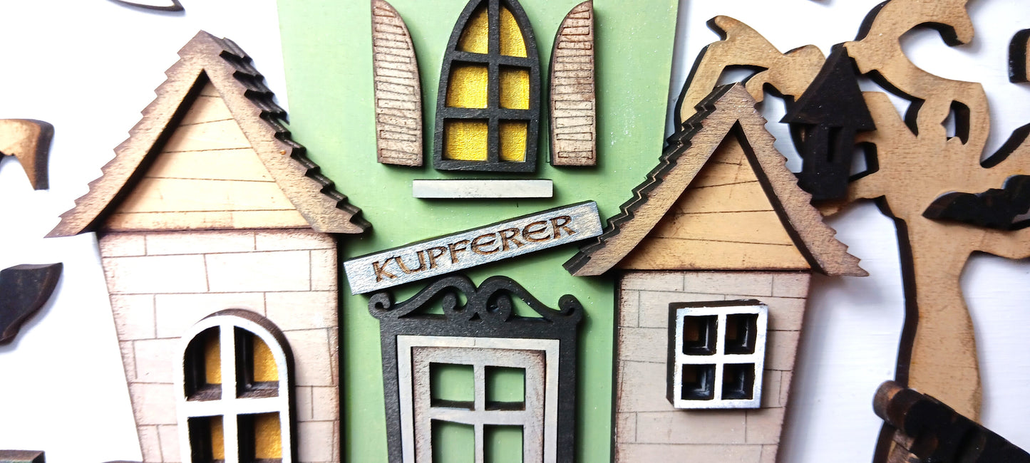 Haunted House Halloween Sign