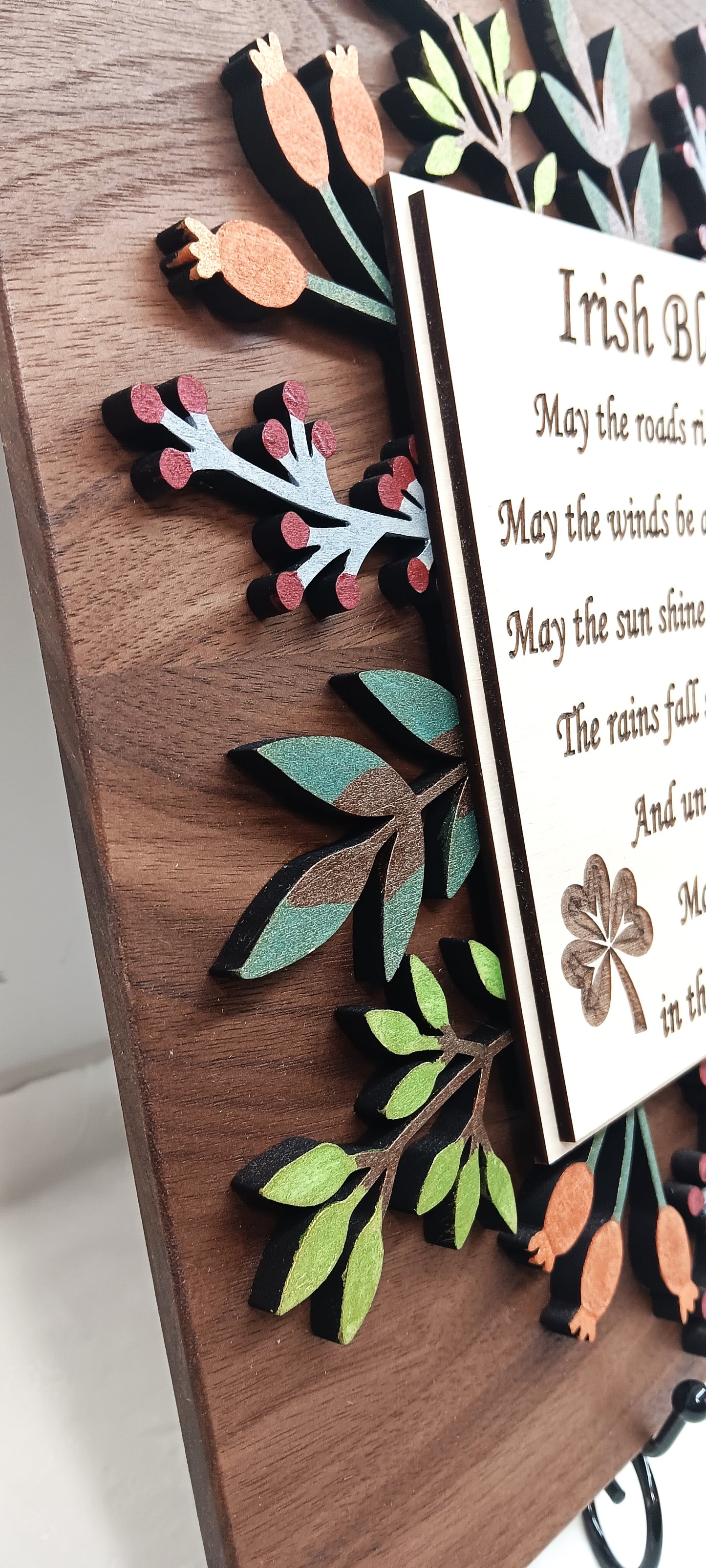 An Irish Blessing Floral Wall Art