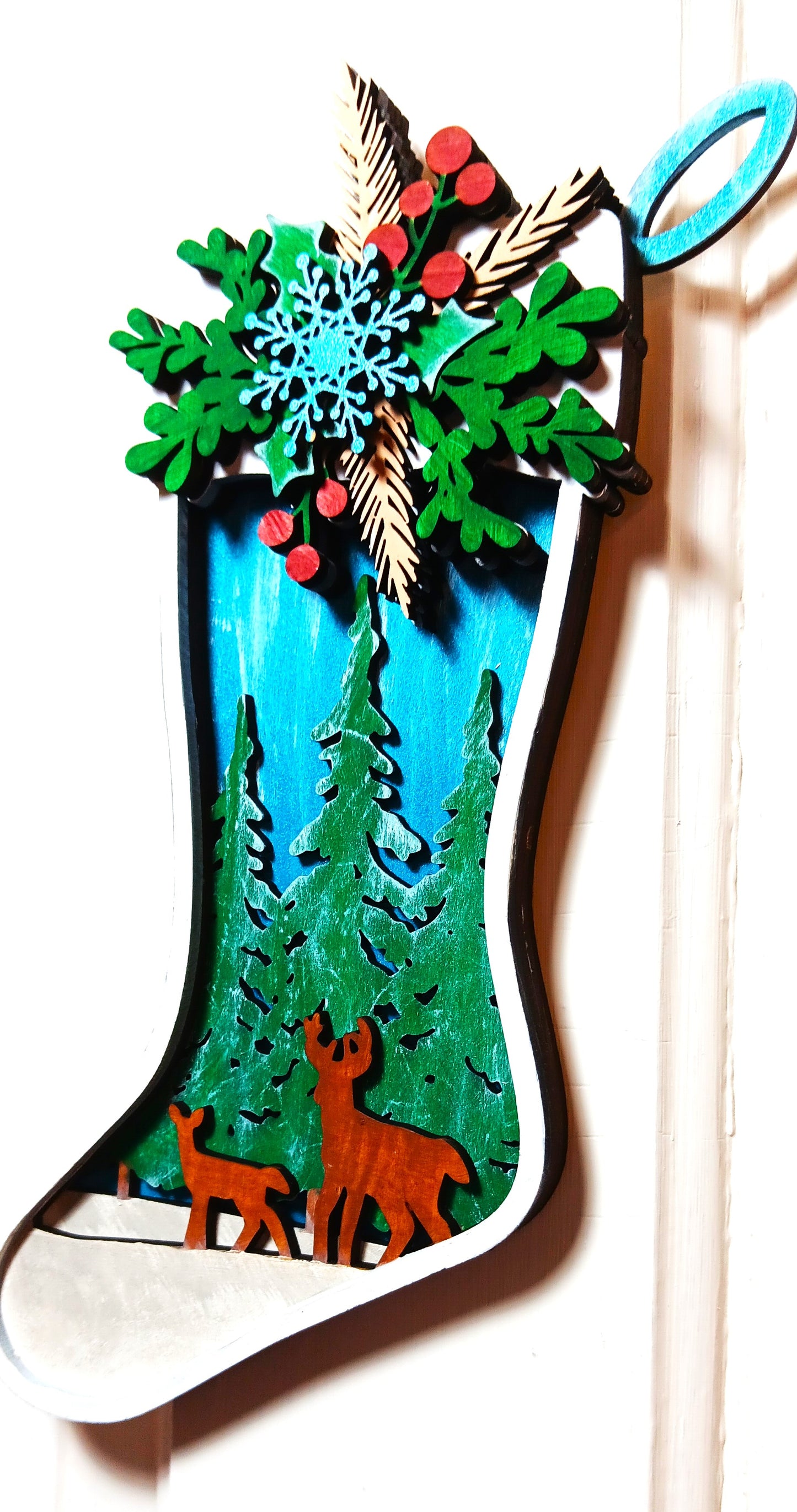 Christmas Stocking Door Hanger