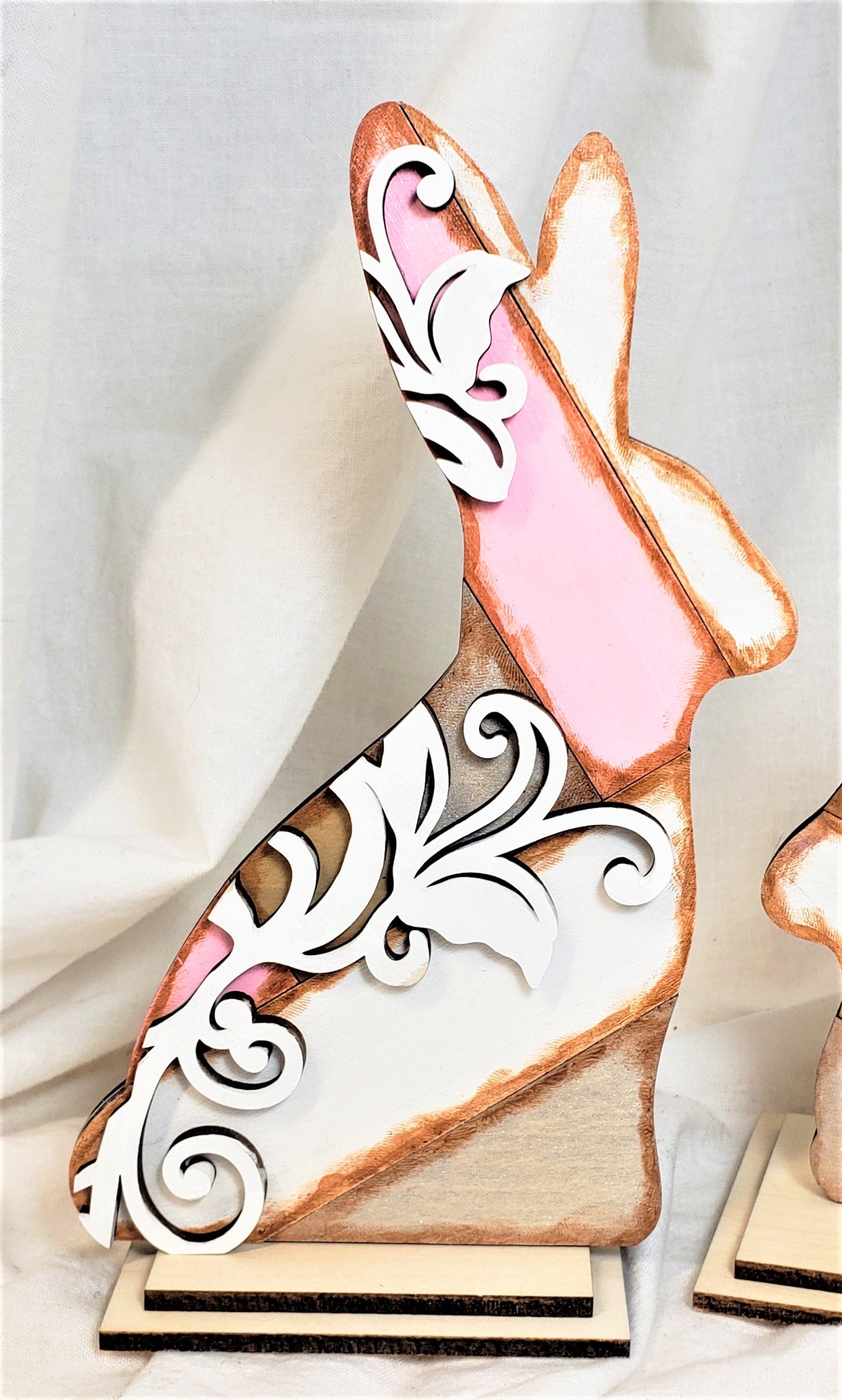 Easter Bunny Decor - Spring Wood Display
