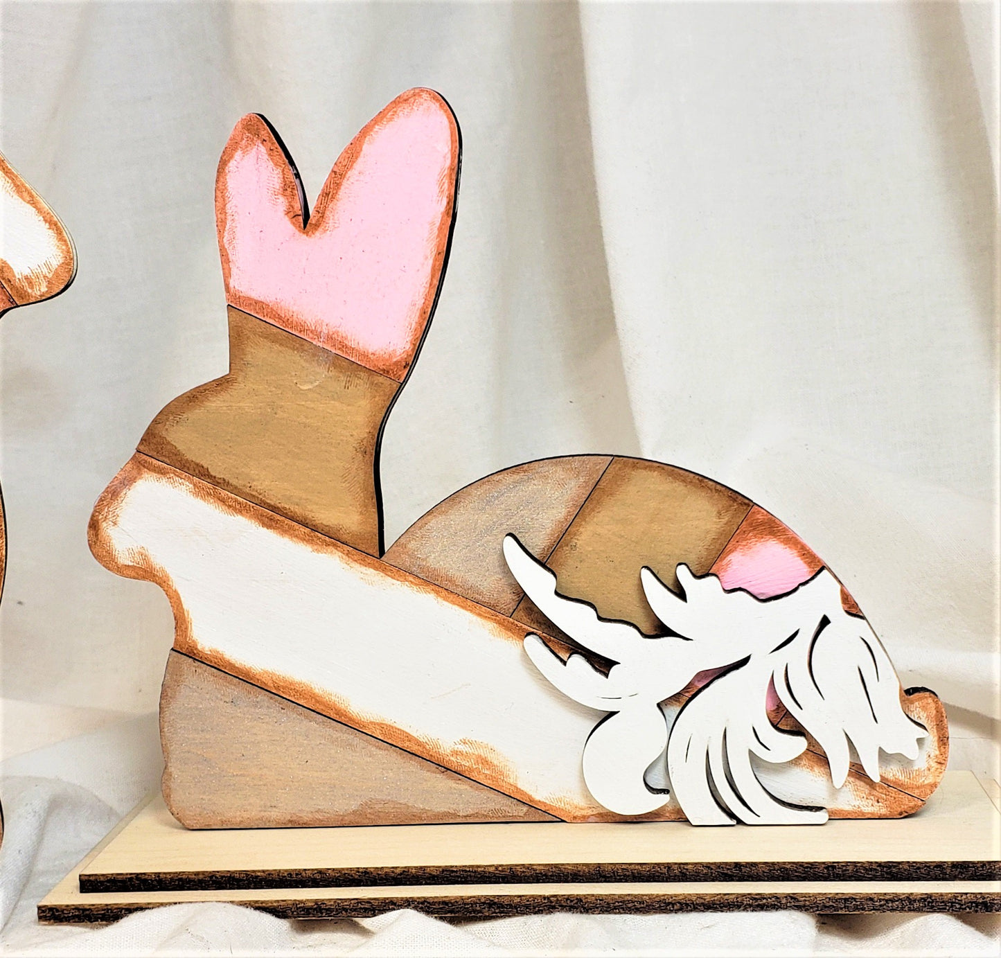 Easter Bunny Decor - Spring Wood Display