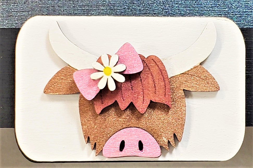 Highland Cow Interchangeable