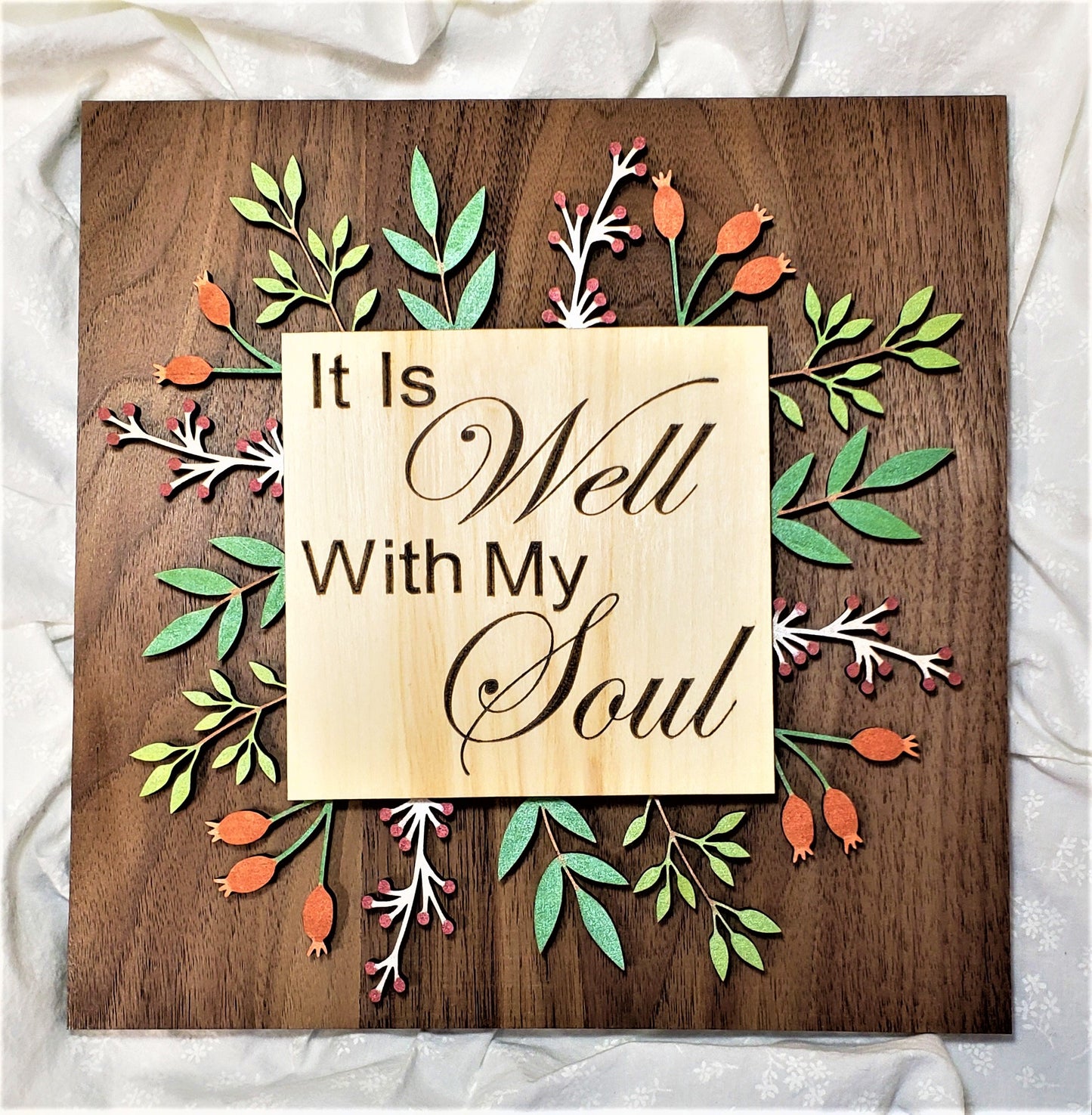 It Is Well With My Soul Floral Artwork