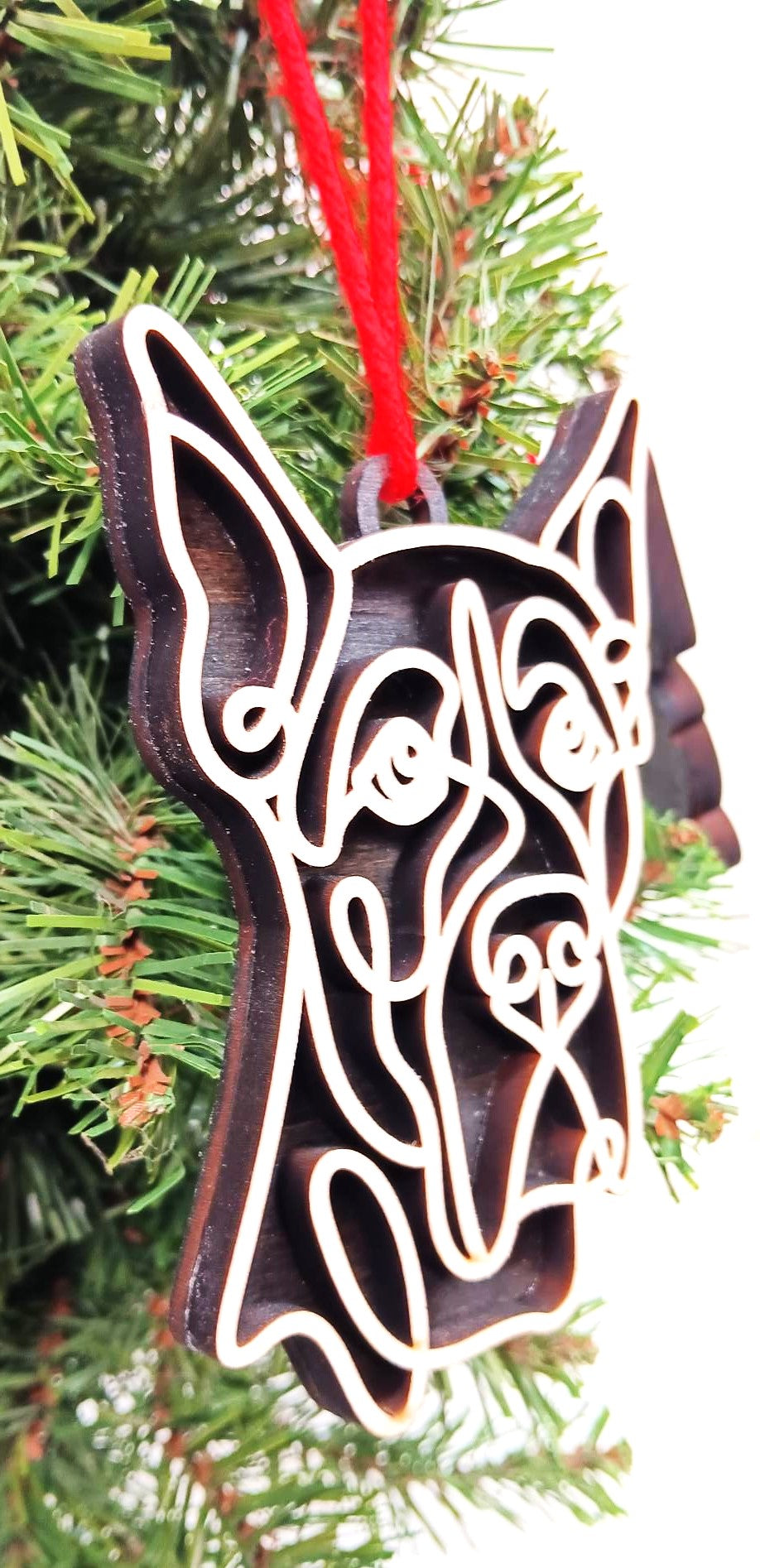 Great Dane Line Art Ornament
