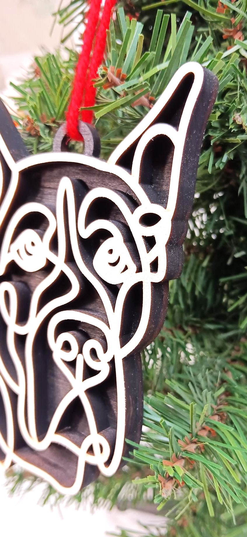 Great Dane Line Art Ornament