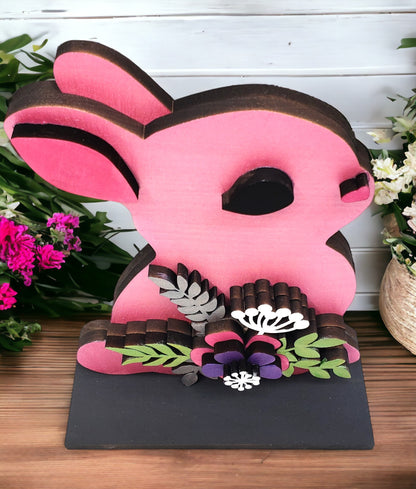 Easter Bunny With Flowers