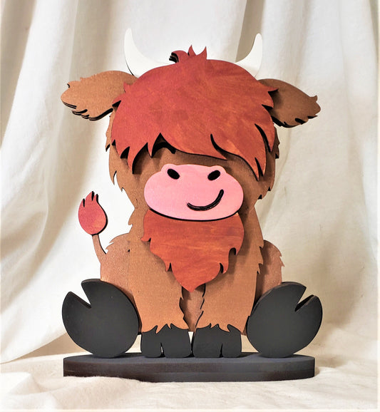 Highland Cow Shelf Sitter