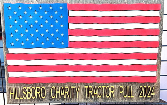 Hillsboro Charity Tractor Pull Flag