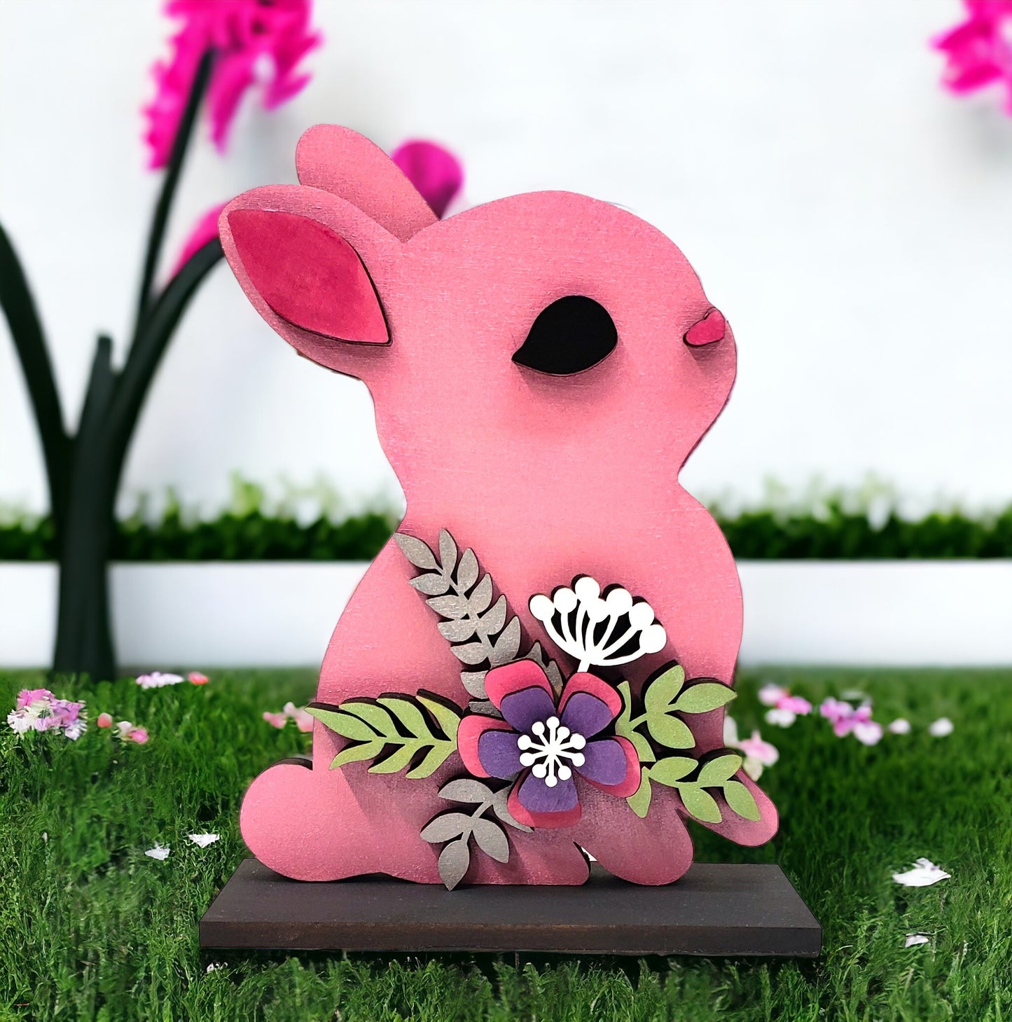 Easter Bunny With Flowers