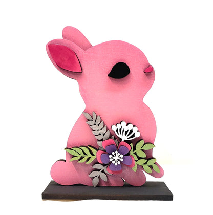 Easter Bunny With Flowers