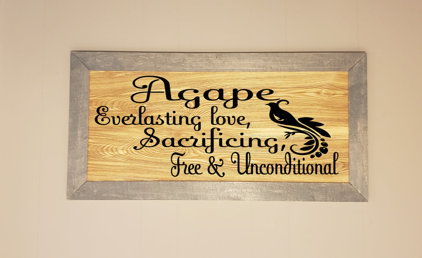 Agape Love Inspirational Sign